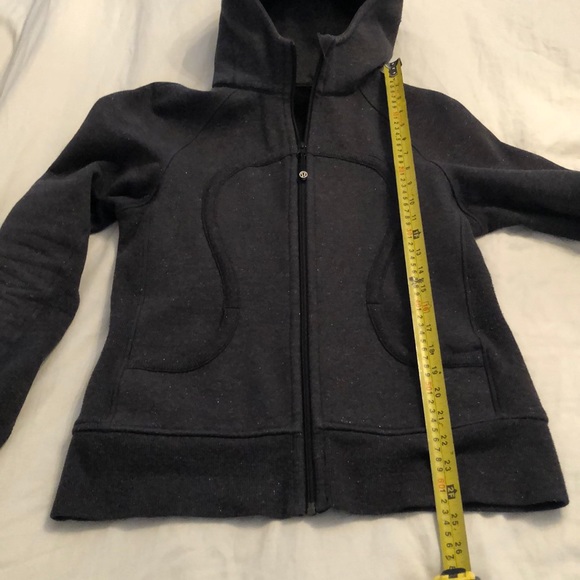 Scuba hoodie heavy cotton fleece size 9 heather gr - Picture 8 of 11